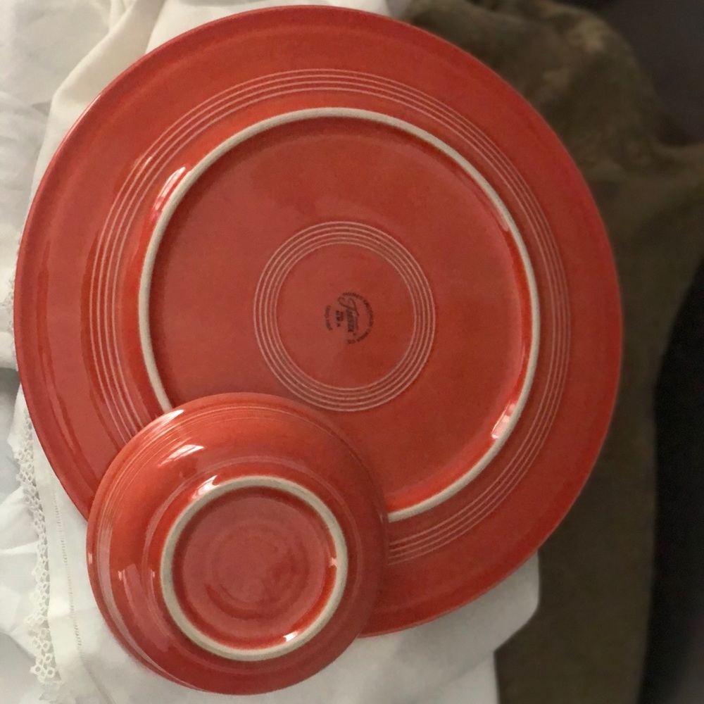 Fiesta Hostess Tray & small bowl